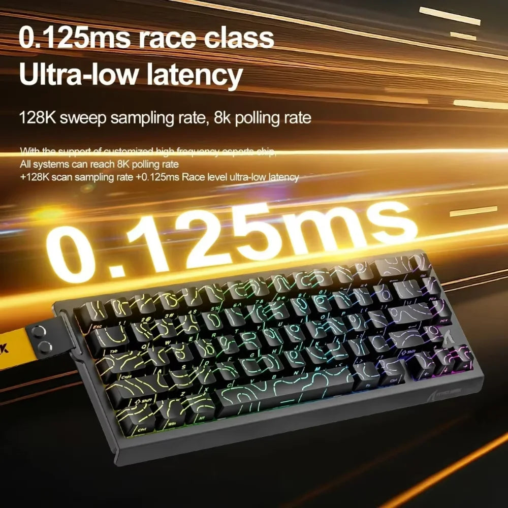 ATTACK SHARK X68HE Gaming-Tastatur Magnetische mechanische Tastatur 8K Abtastrate 0,01 mm RT-Präzision 128K Scanrate Gaming-Zubehör